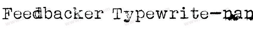 Feedbacker Typewrite字体转换